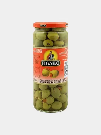 Figaro Stuffed Green Olives (450g)